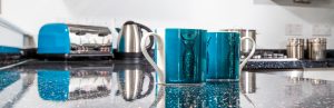 Interior Cups and toaster banner